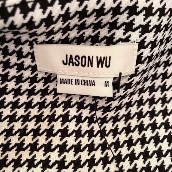NEW Jason Wu Houndstooth Wrap Dress Medium - Picture 13 of 14